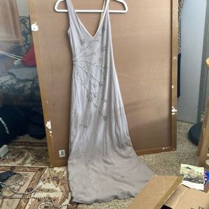 Sexy silver long dress!!